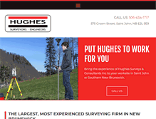 Tablet Screenshot of hughessurveys.com